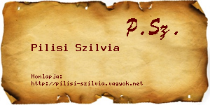 Pilisi Szilvia névjegykártya